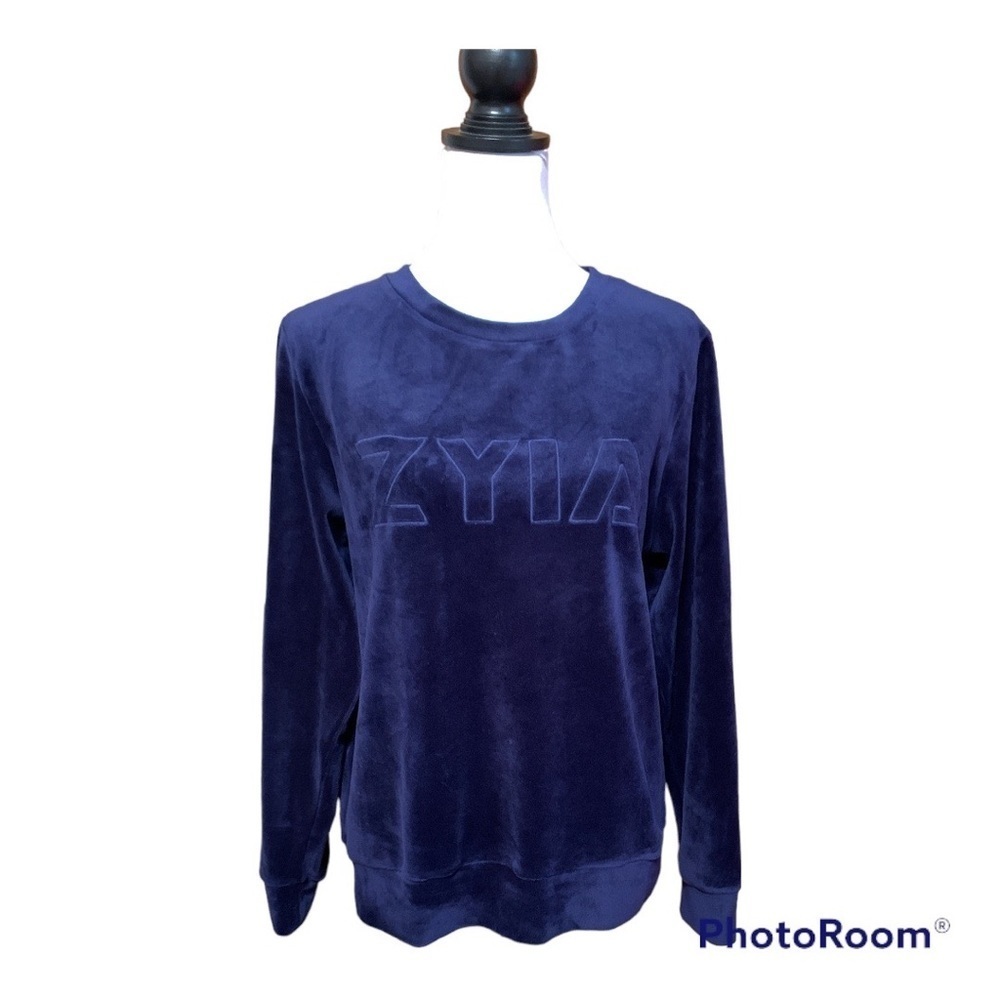 Zyia Active Velour Graphic Pullover Size M